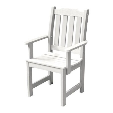 Highwood Usa Highwood® Synthetic Wood Dining Chair With Arms, White AD-CHDL2-WHE
